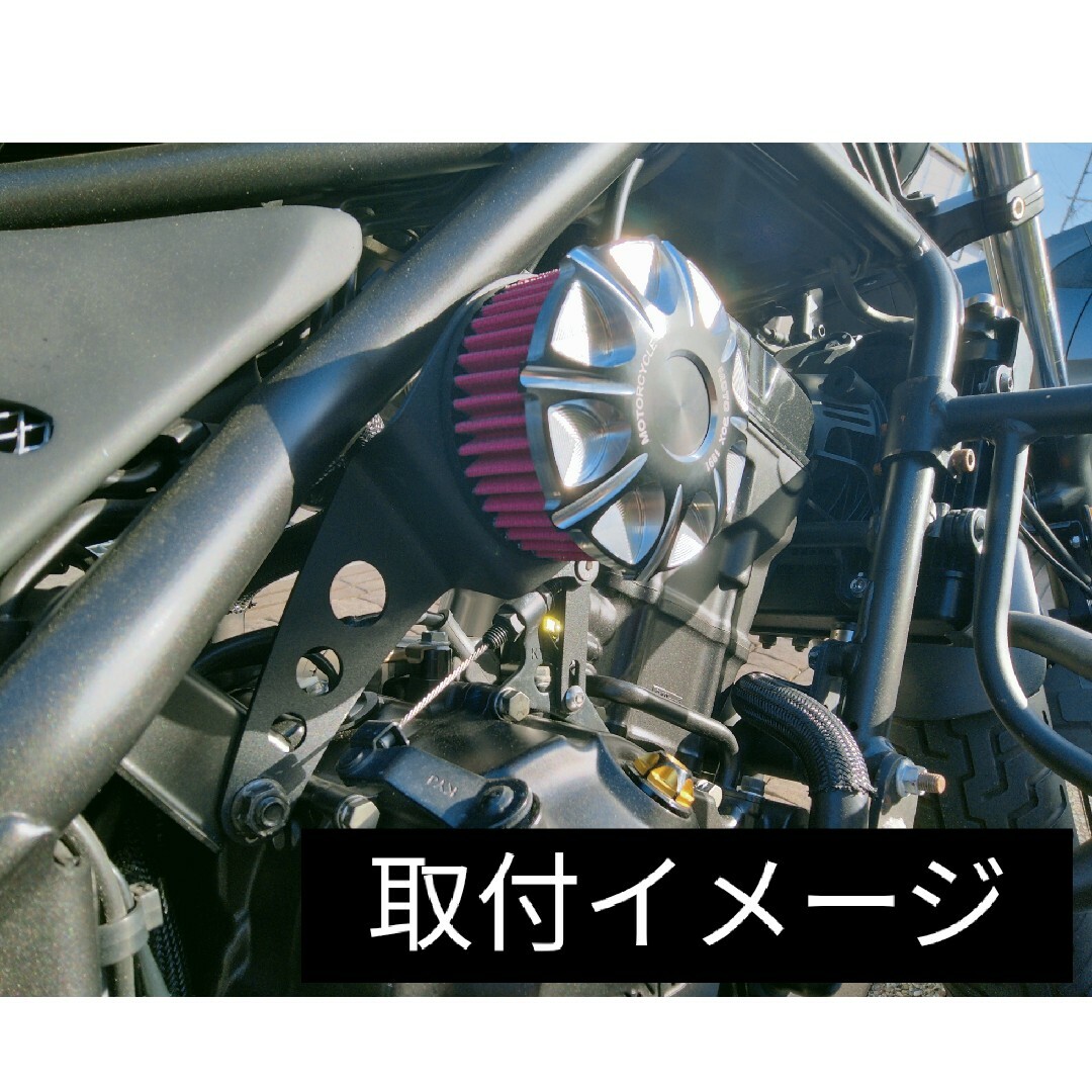 ★レブルロゴ入り レブル 250 ダミー エアクリーナー ブラックカラー