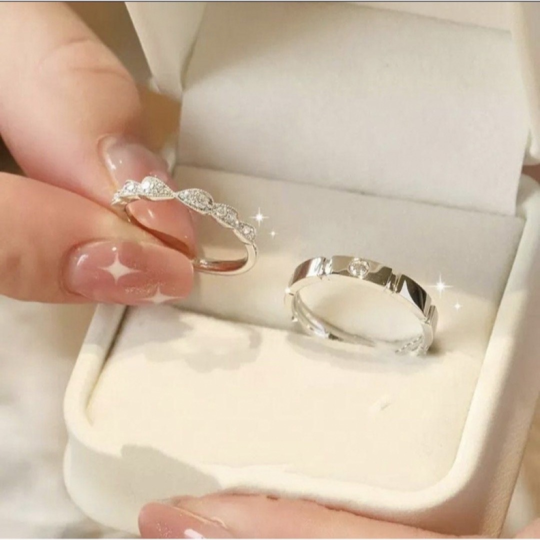 ペアリング 結婚指輪 シルバー レディース  メンズ カップル