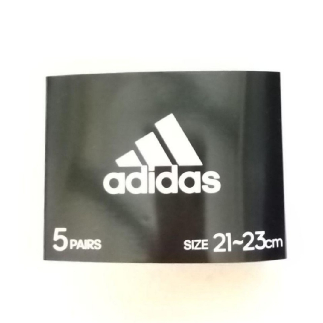 adidas(アディダス)のアディダス   ソックス  メンズ  キッズ 5足セット  【A】21～23cm キッズ/ベビー/マタニティのこども用ファッション小物(靴下/タイツ)の商品写真