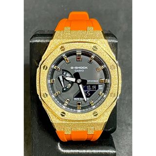 ジーショック(G-SHOCK)のG Shock ジーショック ゴールド フロスト/オレンジラバー 新品(腕時計(アナログ))