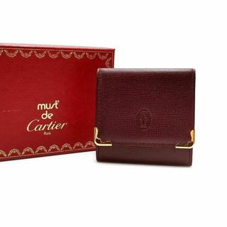 カルティエ(Cartier)の超美品 カルティエ コインケース マストライン レザー 04-22113103(コインケース/小銭入れ)