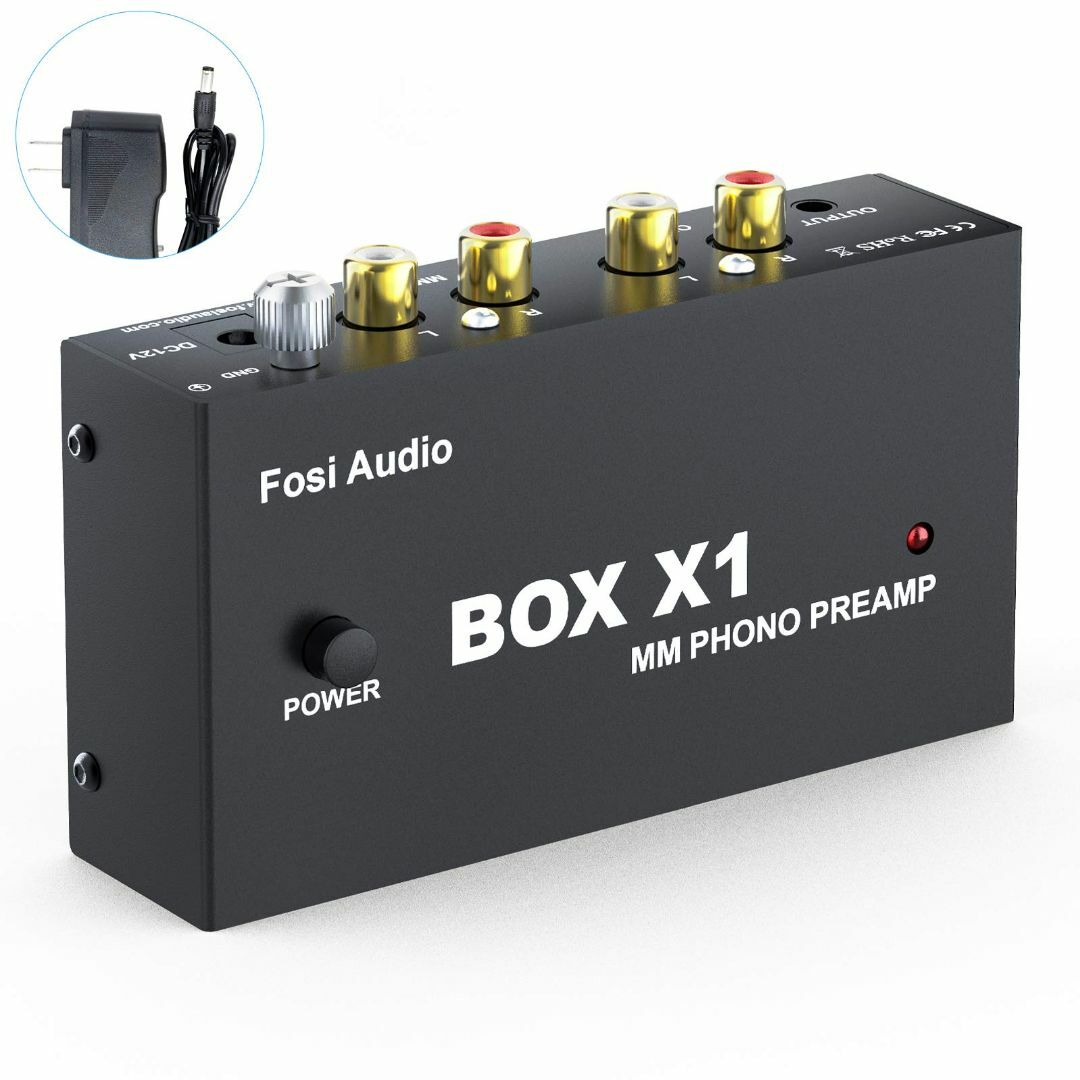 【色: BOX X1】Fosi Audio BOX X1 フォノ プリアンプ M
