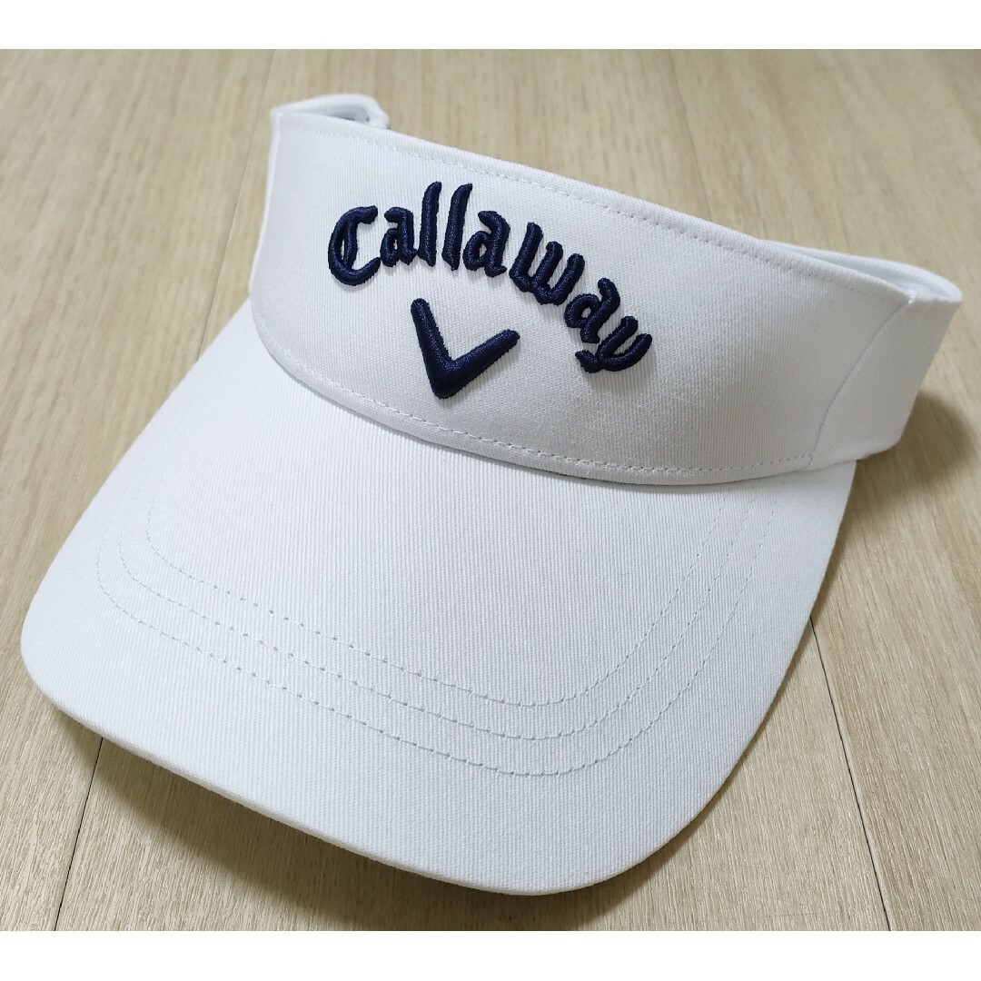 Callaway(キャロウェイ)の【新品】キャロウェイ Callaway サンバイザー　ゴルフ　メンズ　ホワイト スポーツ/アウトドアのゴルフ(その他)の商品写真