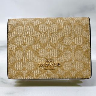 コーチ(COACH)の【新品未使用】COACH オリガミ ウォレット ３つ折り財布 ライトカーキ(財布)