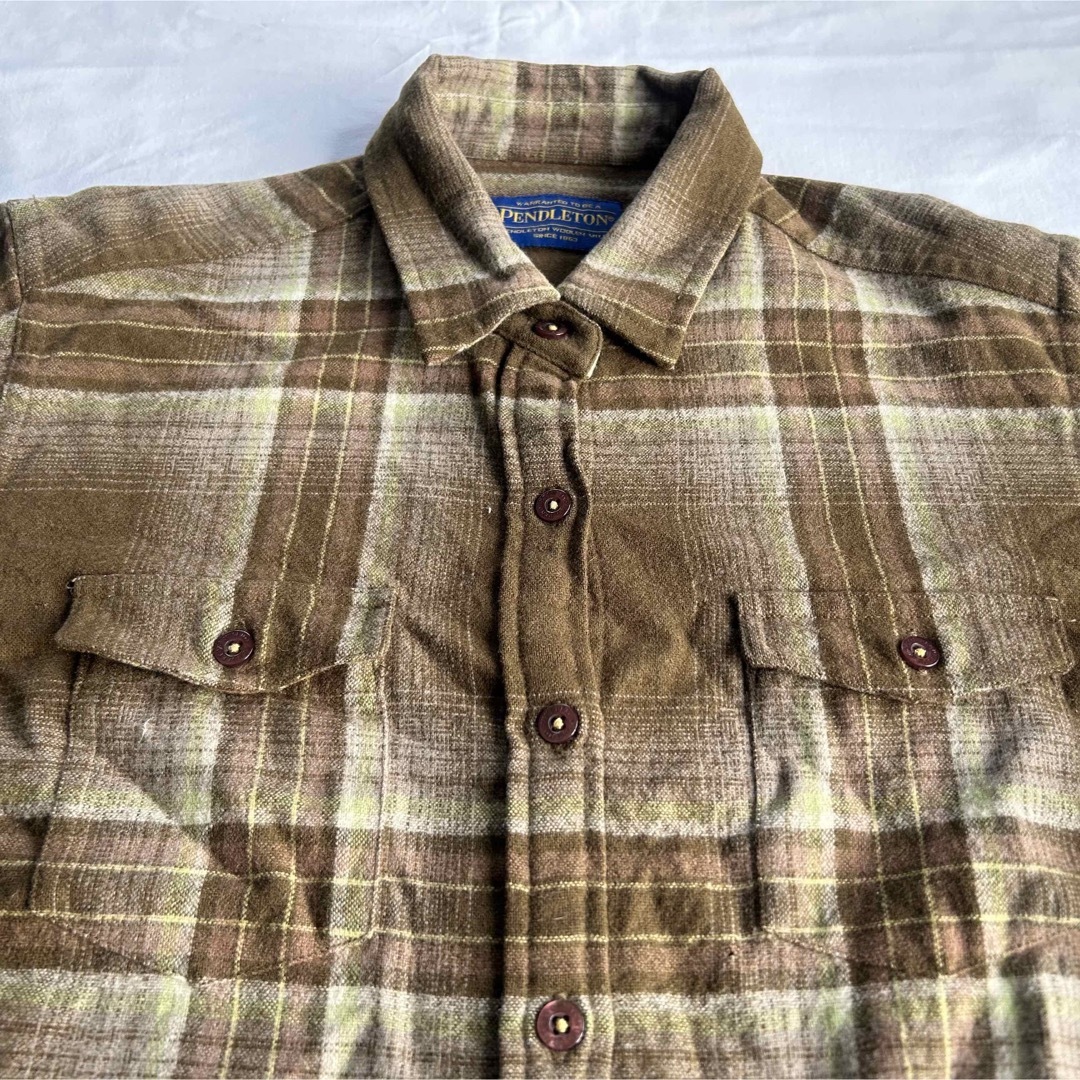 PENDLETON(ペンドルトン)のPENDLETON ペンドルトン シャツ 長袖 チェック M レディースのトップス(シャツ/ブラウス(長袖/七分))の商品写真