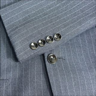 THE SUIT COMPANY - J6378 美品 スーツセレクト フランネル ストライプ