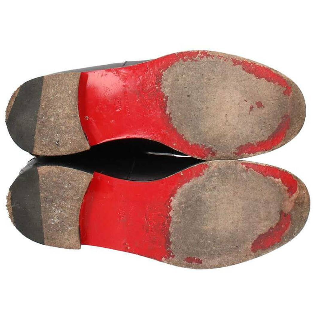 Christian Louboutin(クリスチャンルブタン)のクリスチャンルブタン チェーン装飾レザーロングブーツ レディース 36.5 レディースの靴/シューズ(ブーツ)の商品写真