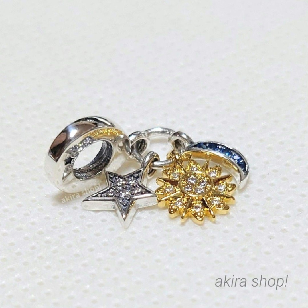 ♡Pandora セレスティアル トリプル ダングル チャーム♪ レディースのアクセサリー(チャーム)の商品写真