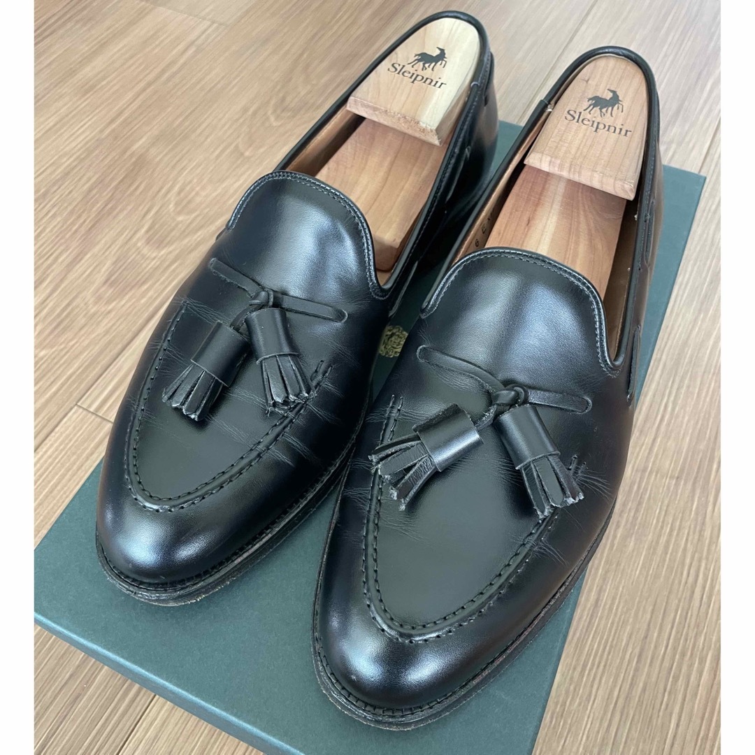 Crockett&Jones CAVENDISH3 ブラックカーフ 6 美品ドレス/ビジネス