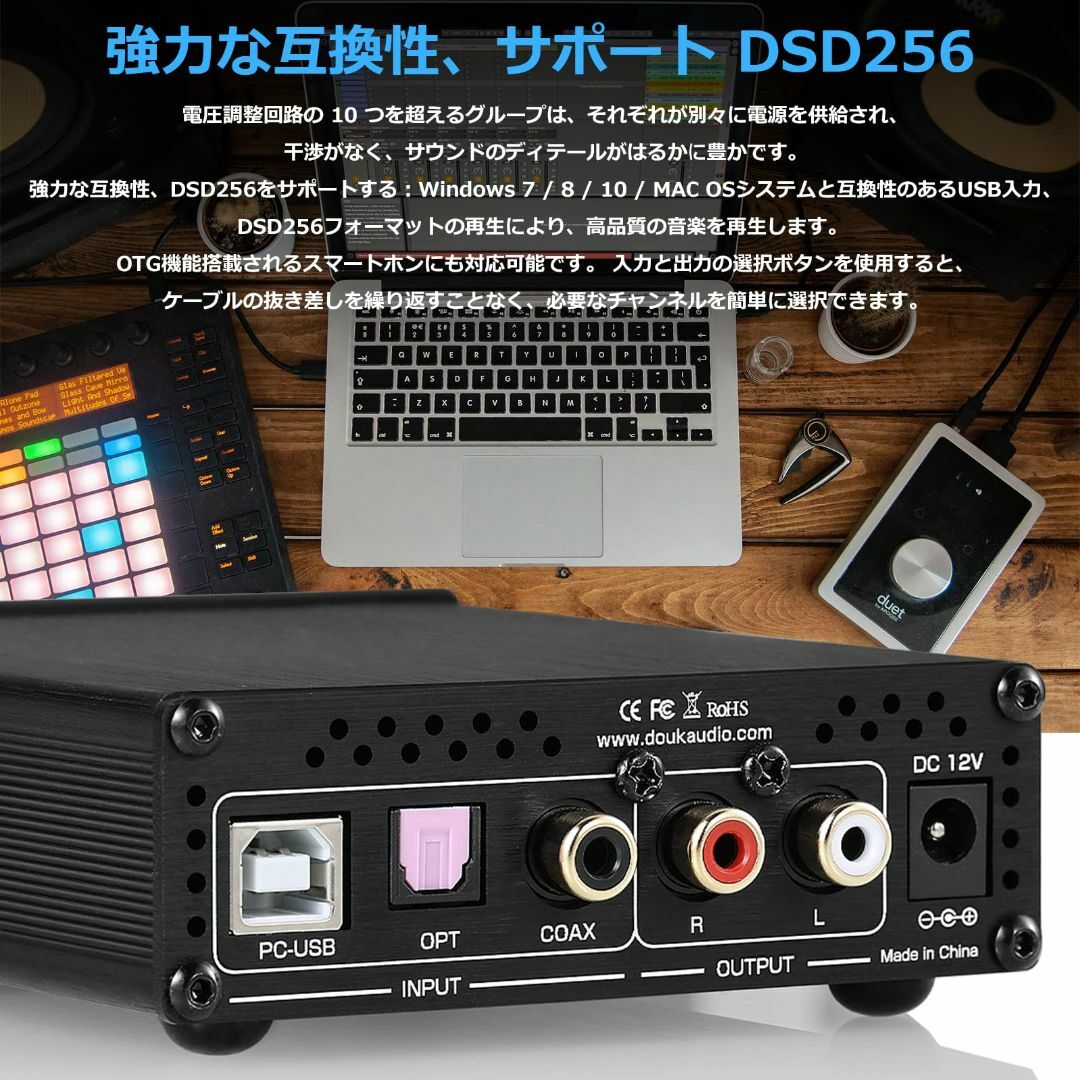 Nobsound HiFi デュアル ES9038Q2M USB DAC COA