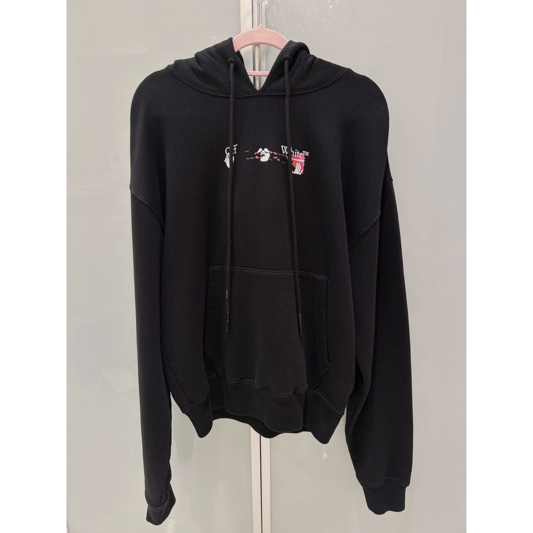 Off-White - off-white オフホワイト パーカー ピンクパーカーの Off-White - off-white オフホワイト パーカー ピンクパーカーの