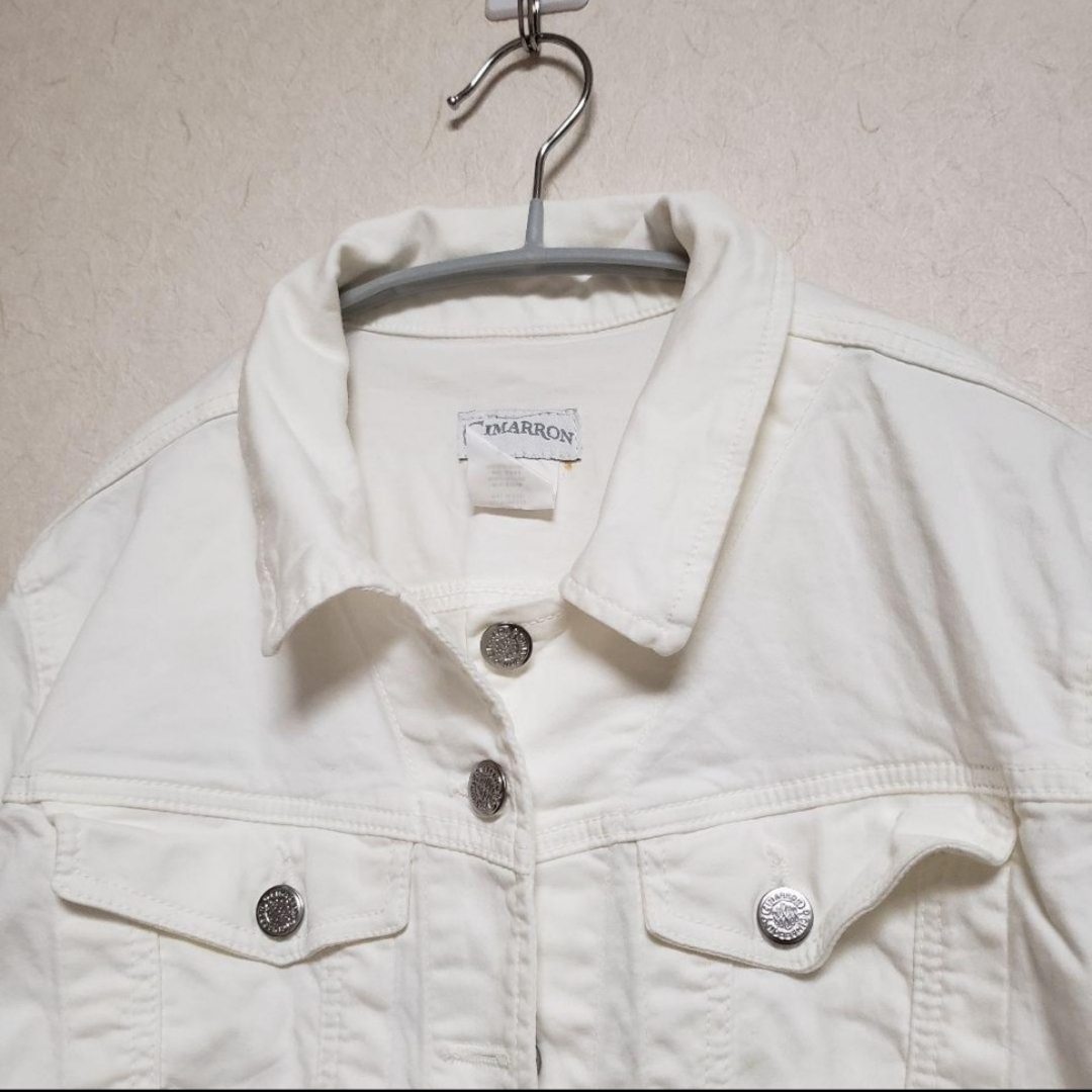 CIMARRON(シマロン)のシマロン ホワイトジャケット レディース ボタン アウター デニム素材 レディースのジャケット/アウター(その他)の商品写真