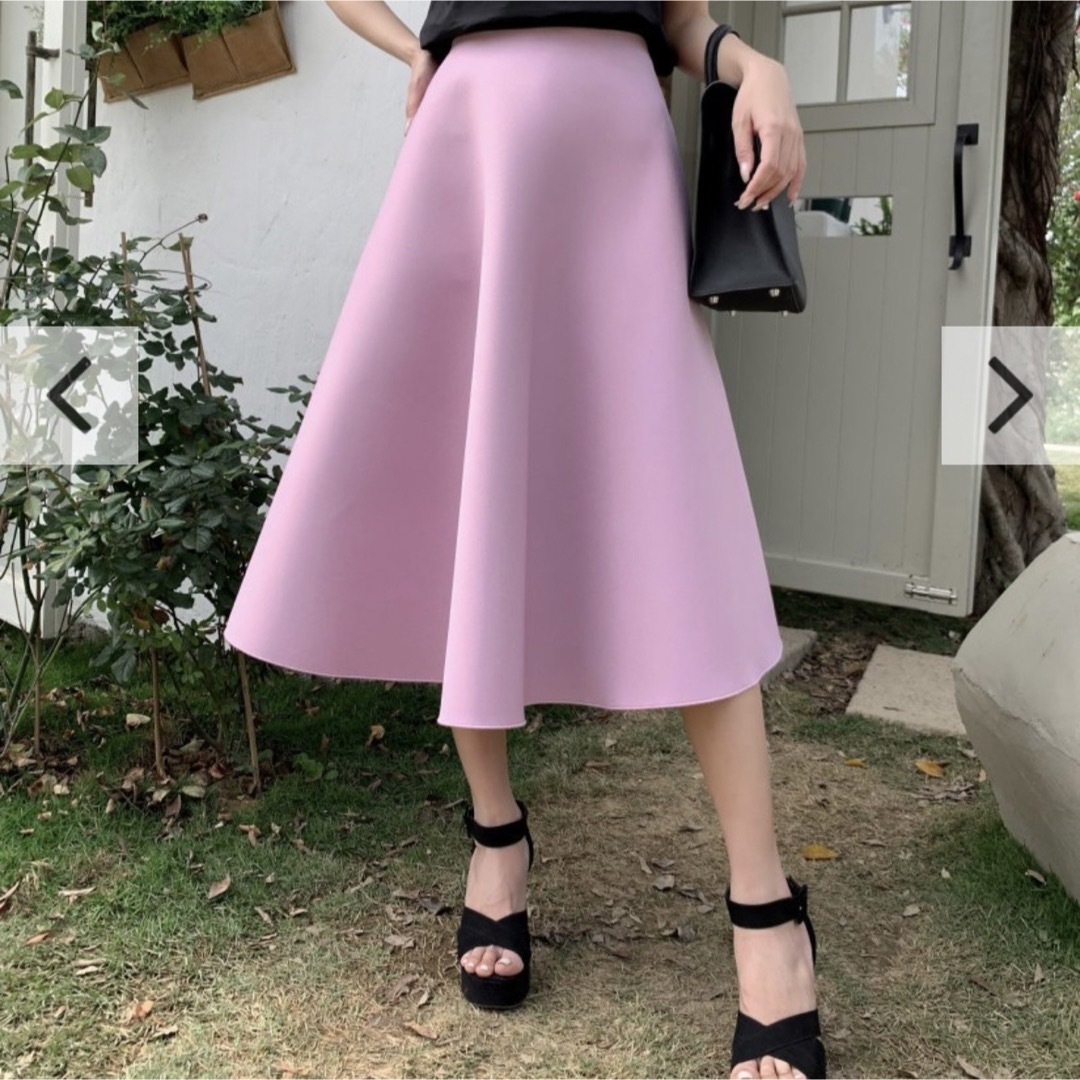 BIRTHDAY BASH Aラインボンディングスカート SHORT ピンク