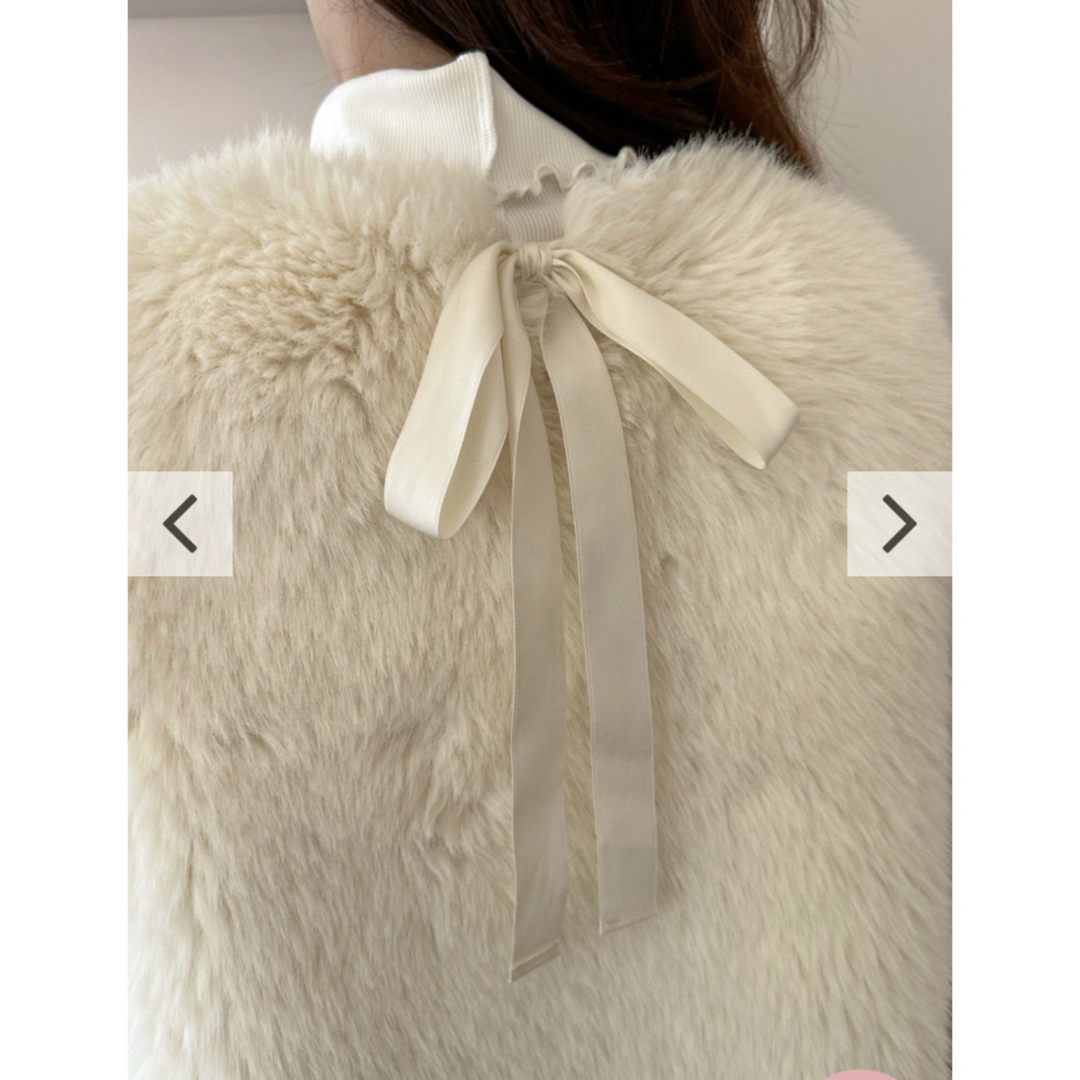 BirthdayBash BACK RIBBON FUR VEST 新品未使用