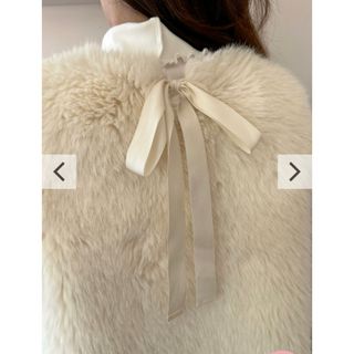 BIRTHDAY BASH - BirthdayBash BACK RIBBON FUR VEST 新品未使用の通販