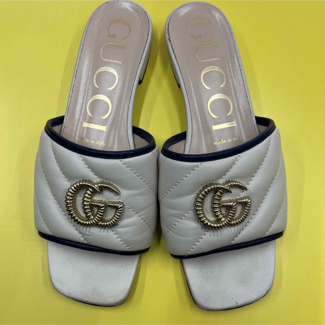 gucci サンダル GG オフベージュ38