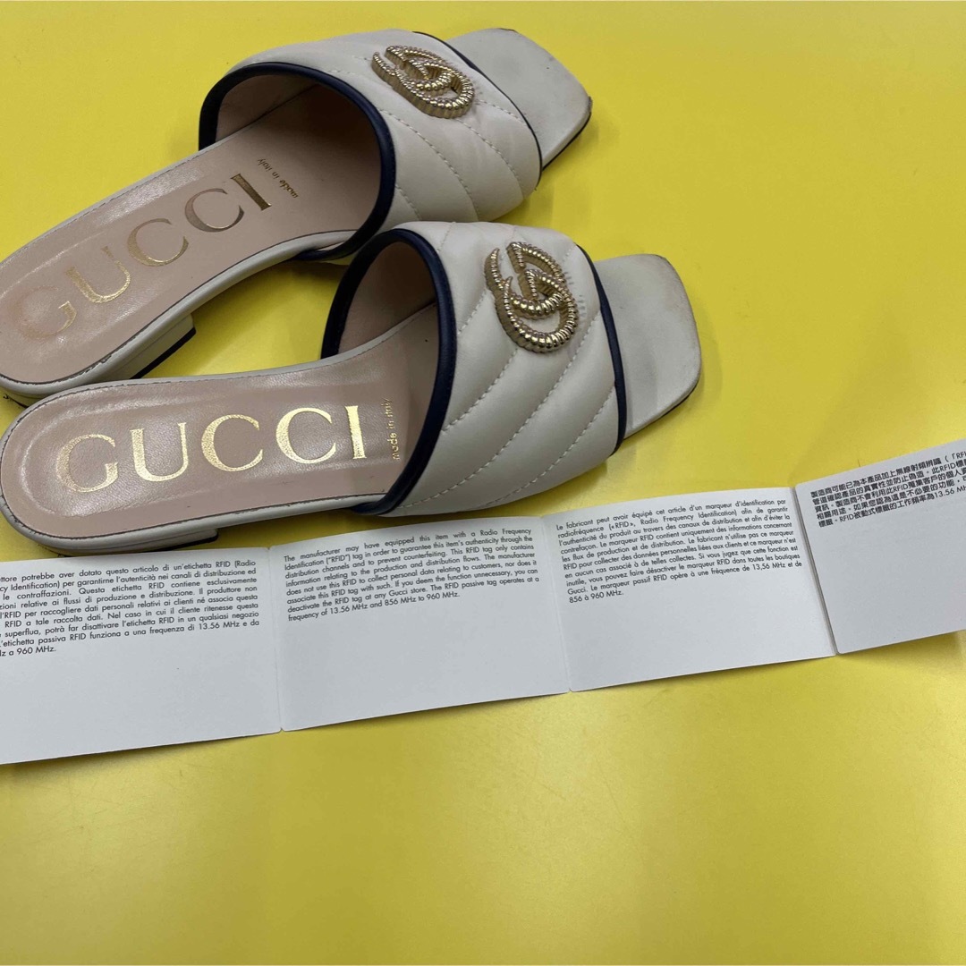 gucci サンダル GG オフベージュ38