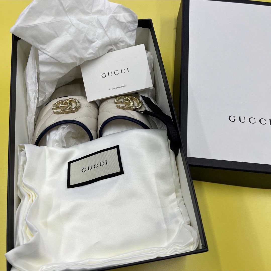 gucci サンダル GG オフベージュ38
