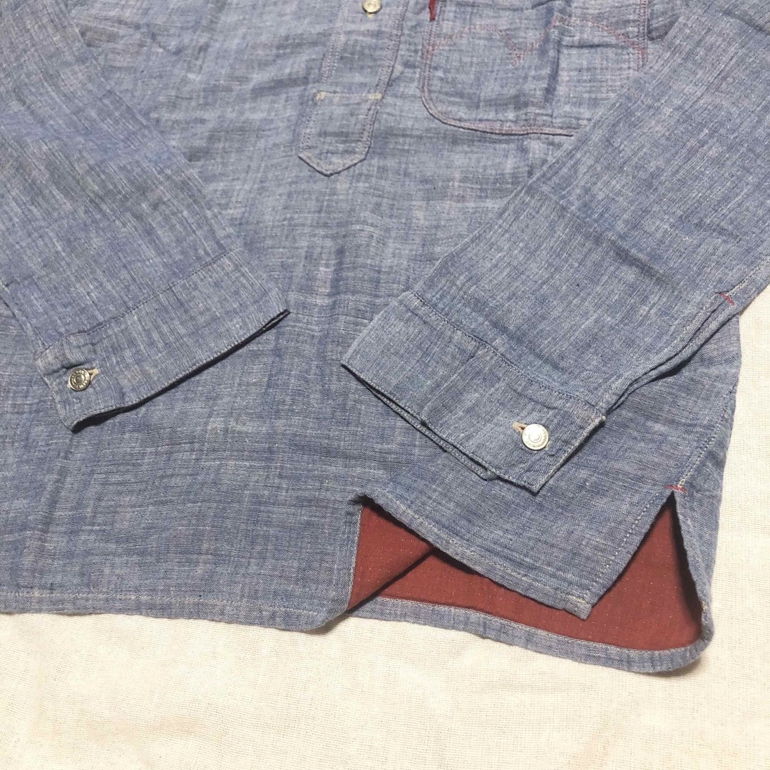 Levi's(リーバイス)の【激レア】levi'sリーバイス プルオーバーWガーゼシャツ 美品 メッシュ切替 メンズのトップス(シャツ)の商品写真