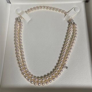 ミキモト(MIKIMOTO)の【ご専用超美品】ミキモトインフィニティパールネックレス7-7.5mmk18wg(ネックレス)