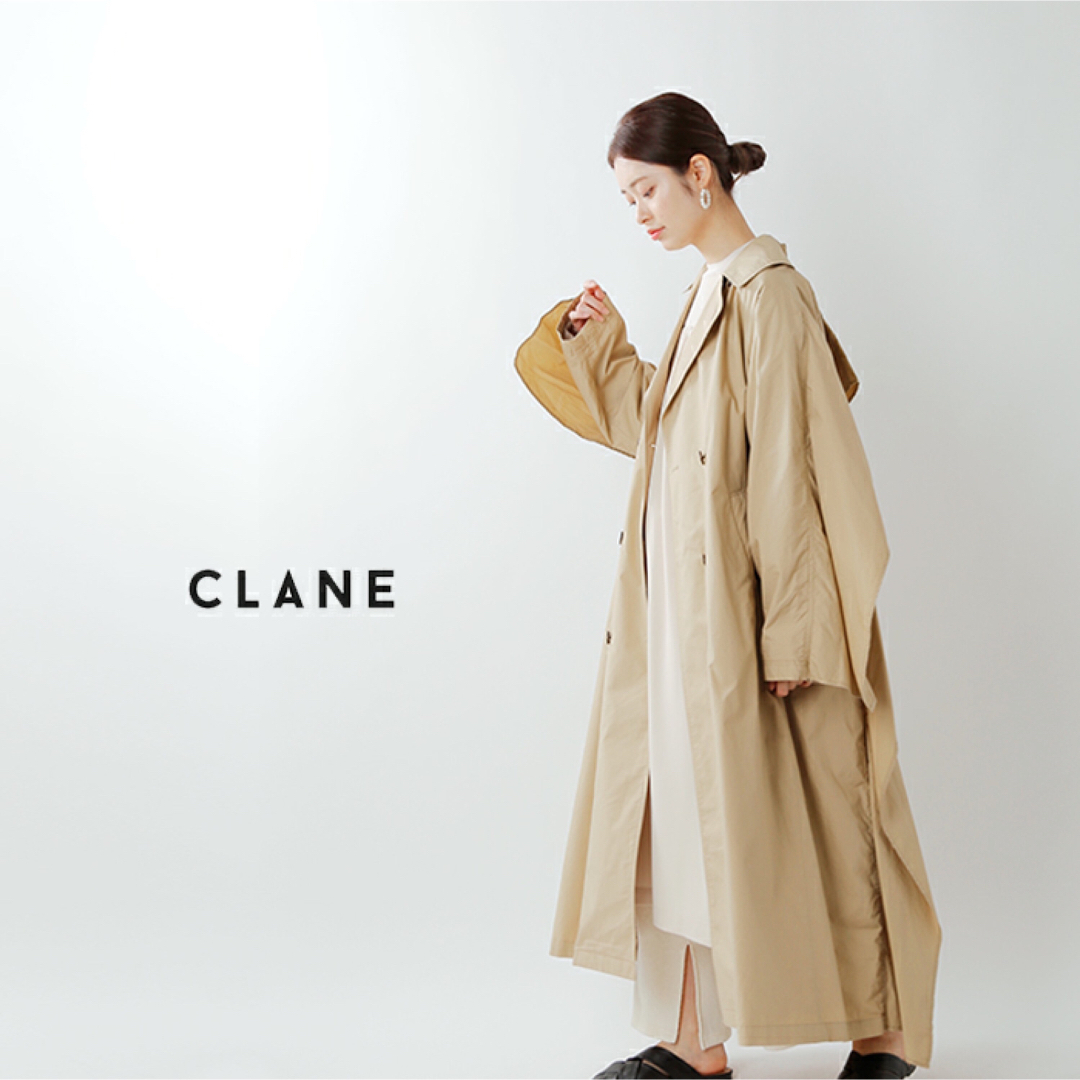 22SS CLANE クラネ バックフリル シングルコート ＊