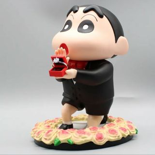 【即購入可】新品 20cm クレヨンしんちゃんプロポーズPVCフィギュア(キャラクターグッズ)