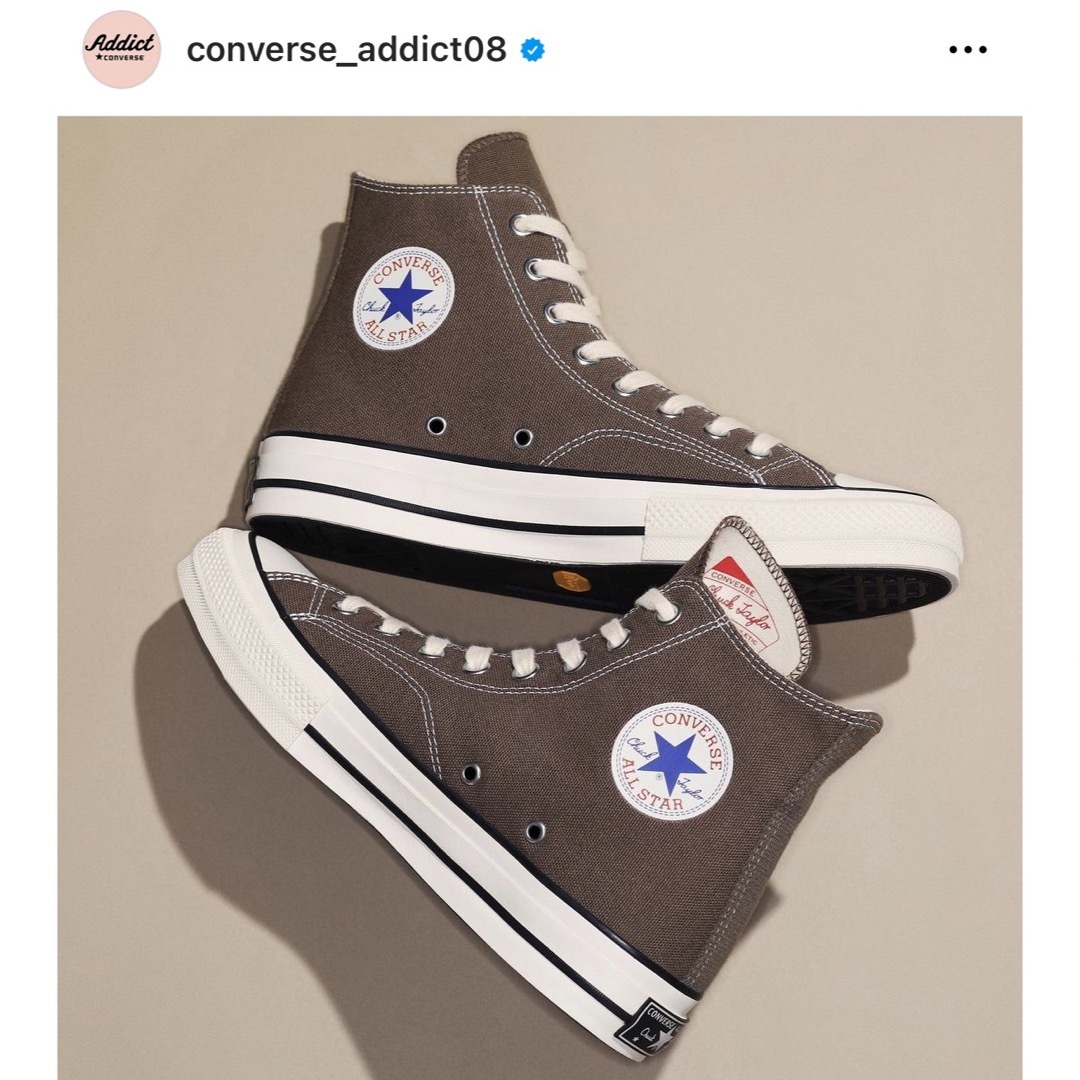 ADDICT(アディクト)の28.0cm ブラウン　Addict CHUCK TAYLOR HI 茶色 メンズの靴/シューズ(スニーカー)の商品写真