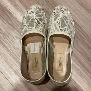 VALENTINO ヴァレンティノ レースエスパドリーユ フラット 36