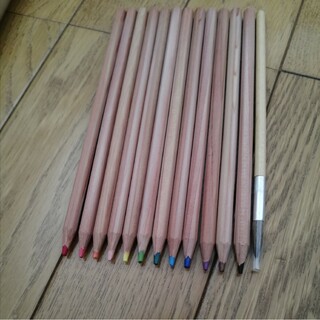 ムジルシリョウヒン(MUJI (無印良品))の☆無印良品 筆でなぞる水彩色鉛筆 12色（筆付き）(色鉛筆)