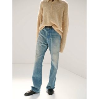 オーラリー(AURALEE)のSELVEDGE FADED LIGHT DENIM PANTS 23aw(デニム/ジーンズ)