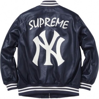 シュプリーム(Supreme)のYankees Supreme Leather Varsity Jacket(レザージャケット)
