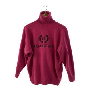 バレンシアガ(Balenciaga)の美品　BALENCIAGA エンブロイダリー　カシミア　タートルネックニット(ニット/セーター)