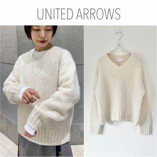 ユナイテッドアローズ(UNITED ARROWS)のUNITED ARROWS  FANCY/MLNG Vネック ニット(ニット/セーター)