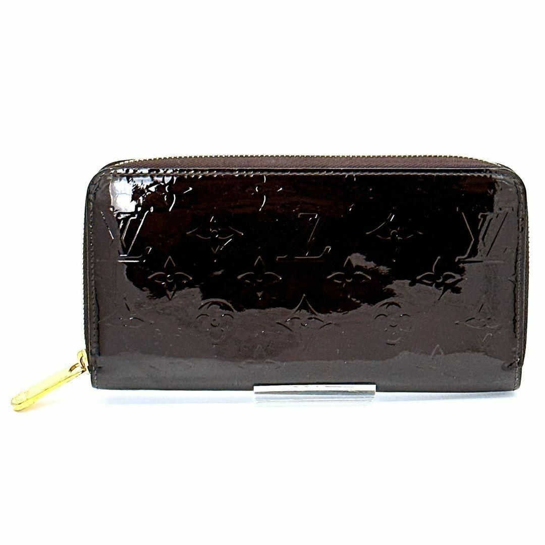 ルイヴィトン M90416 ヴェルニ ジッピーウォレット 長財布 ワインレッド-