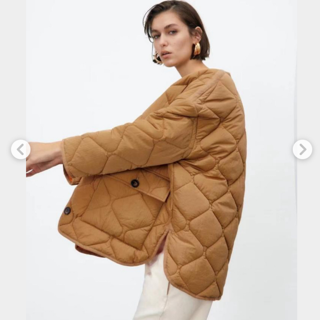 ZARA ザラ アウター オーバーサイズパフジャケット キルティングコート