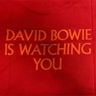 David Bowie デヴィッド・ボウイ オフィシャルTシャツ レッド系 Lの