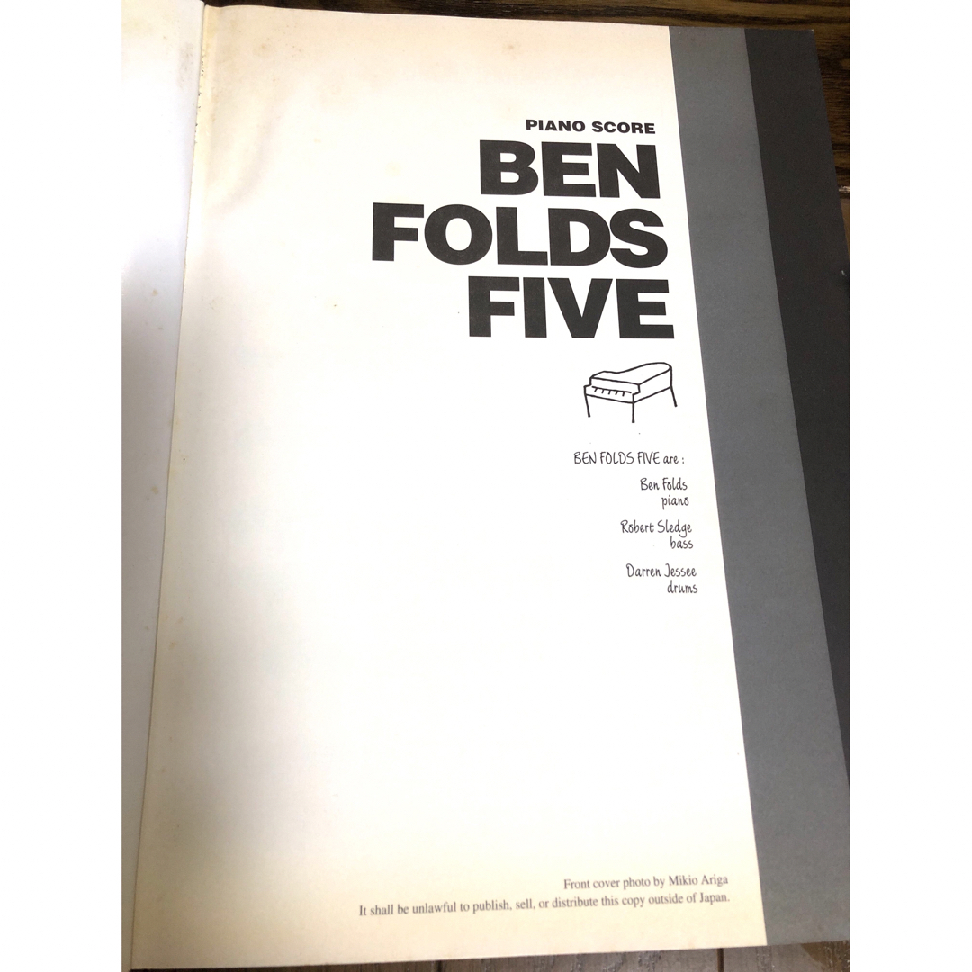 ピアノスコア　ベン・フォールズ・ファイブ エンタメ/ホビーの本(楽譜)の商品写真
