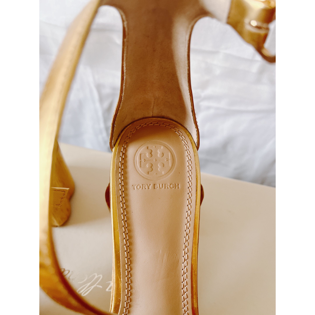 Tory Burch(トリーバーチ)の♡可愛い♡トリーバーチ　ヒールが可愛いサンダル　サイズ:8 レディースの靴/シューズ(ハイヒール/パンプス)の商品写真