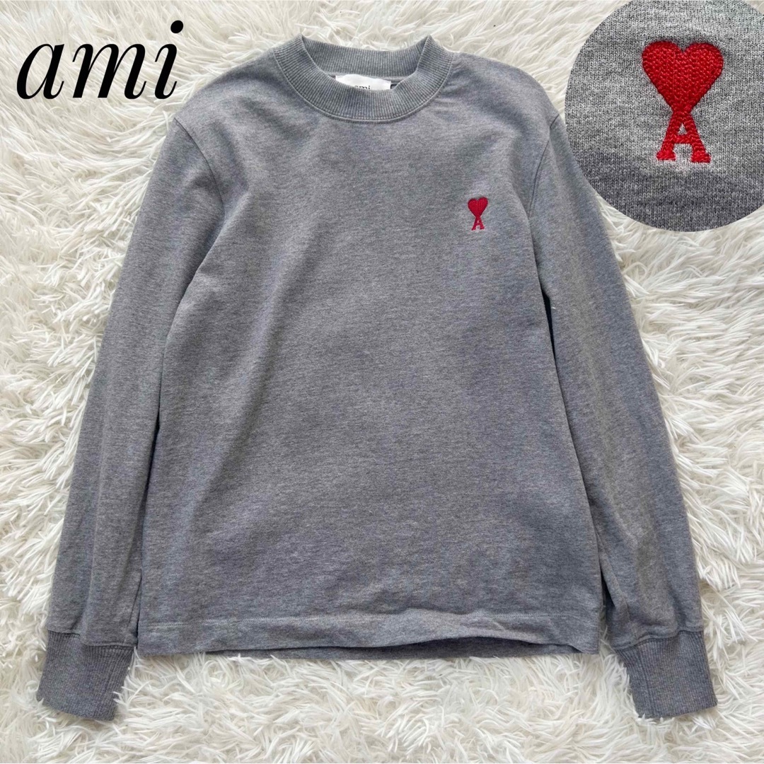 美品】AMI PARIS トレーナー スウェット ハート ロゴ レディース-