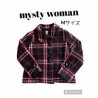 ミスティウーマン(mysty woman)のmysty woman チェックジャケット(テーラードジャケット)