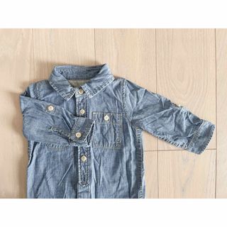 ベビーギャップ(babyGAP)のデニムシャツ ロンパース(ロンパース)