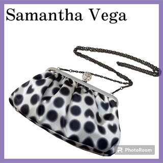 サマンサベガ(Samantha Vega)の美品✨SamanthaVega  クリスタルがま口 ショルダーバッグ　クラッチ(ショルダーバッグ)