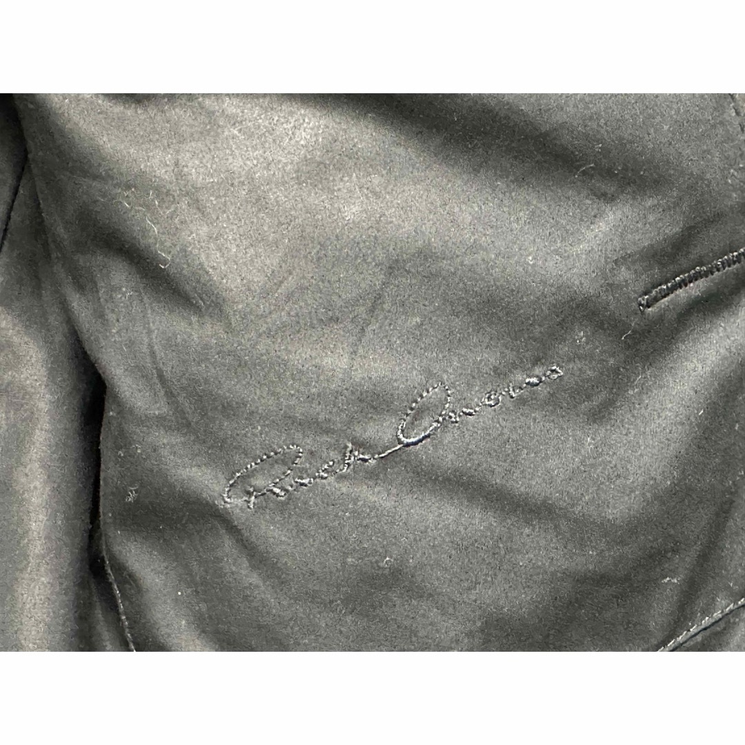 Rick Owens 12AW クロップドバイカラーレザージャケット 牛革 48-