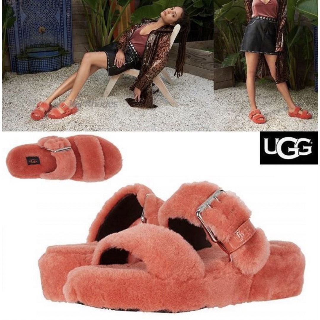 アグUGG  W FLUFF YEAH SLIDE  23cm 新品箱入り