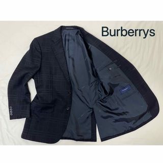 BURBERRY - 美品▽バーバリーロンドン ヘリンボーン柄 ロゴ入り