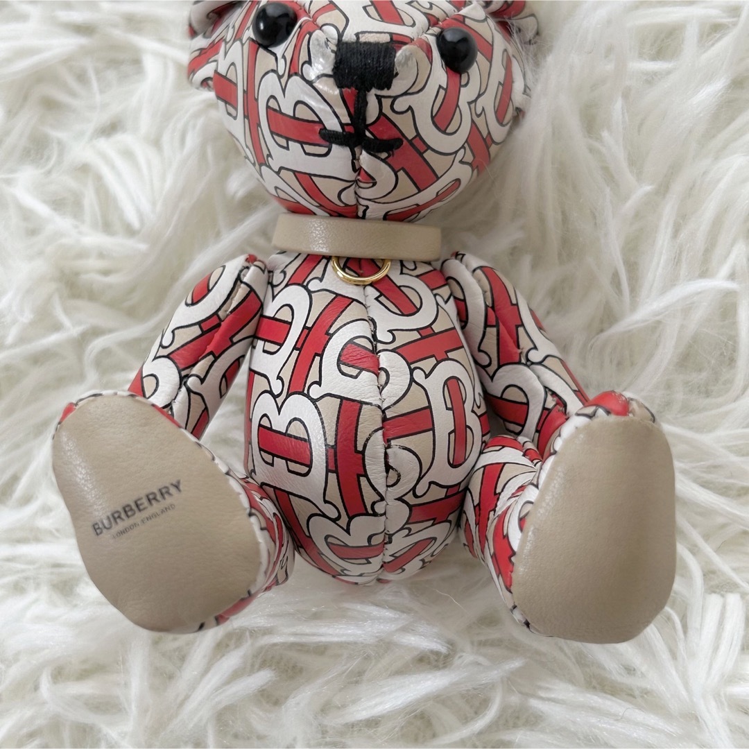 【美品】BURBERRY LONDON ENGLAND クマ 総柄 キーホルダー
