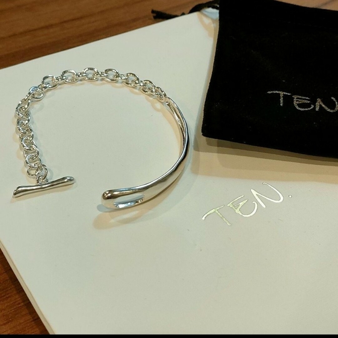新品♡ten. カフチェーンブレスレット silver925 刻印あり