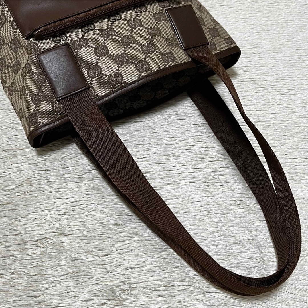 Gucci - ✨極美品✨グッチ トートバッグ 肩掛け GGキャンバス×レザー