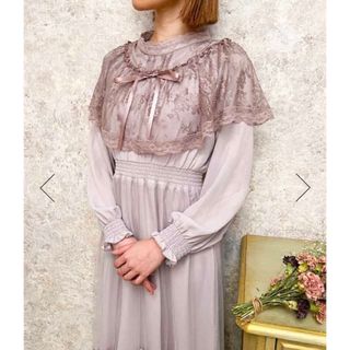 アクシーズファム(axes femme)の新品☆ アクシーズファムのヴィンテージ風ドレス　ワンピース(ロングワンピース/マキシワンピース)