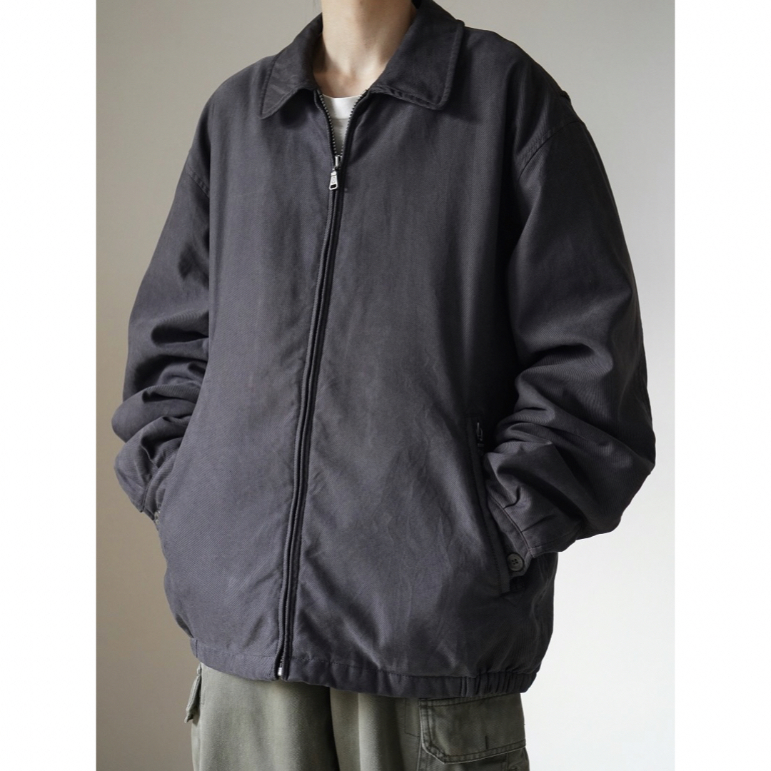 Santa Monica(サンタモニカ)の90s 古着 HATHAWAY 中綿 フェードジャケット ブラック メンズのジャケット/アウター(ブルゾン)の商品写真